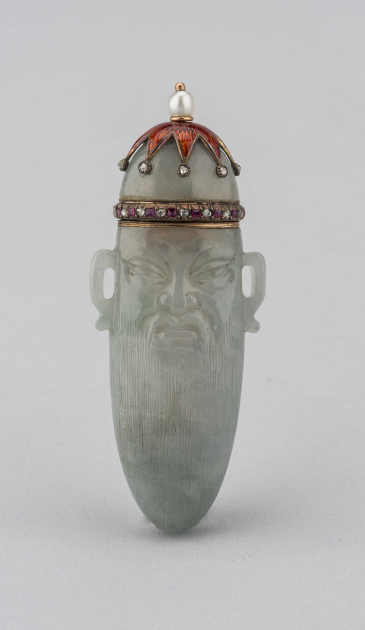 Perfume Bottle in the Shape of a Chinese Man’s Head - фото, ракурс 1