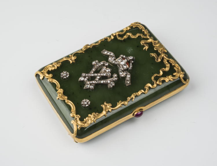 Cigarette case with the cypher of kaiser Wilhelm II - фото