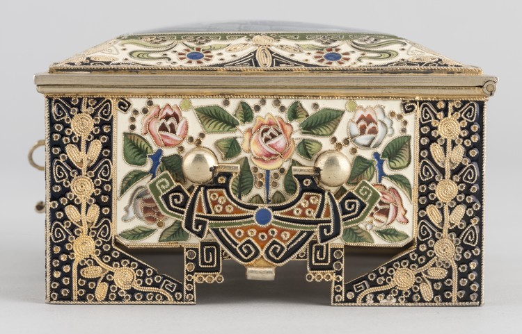 Chest with a miniature painting of 