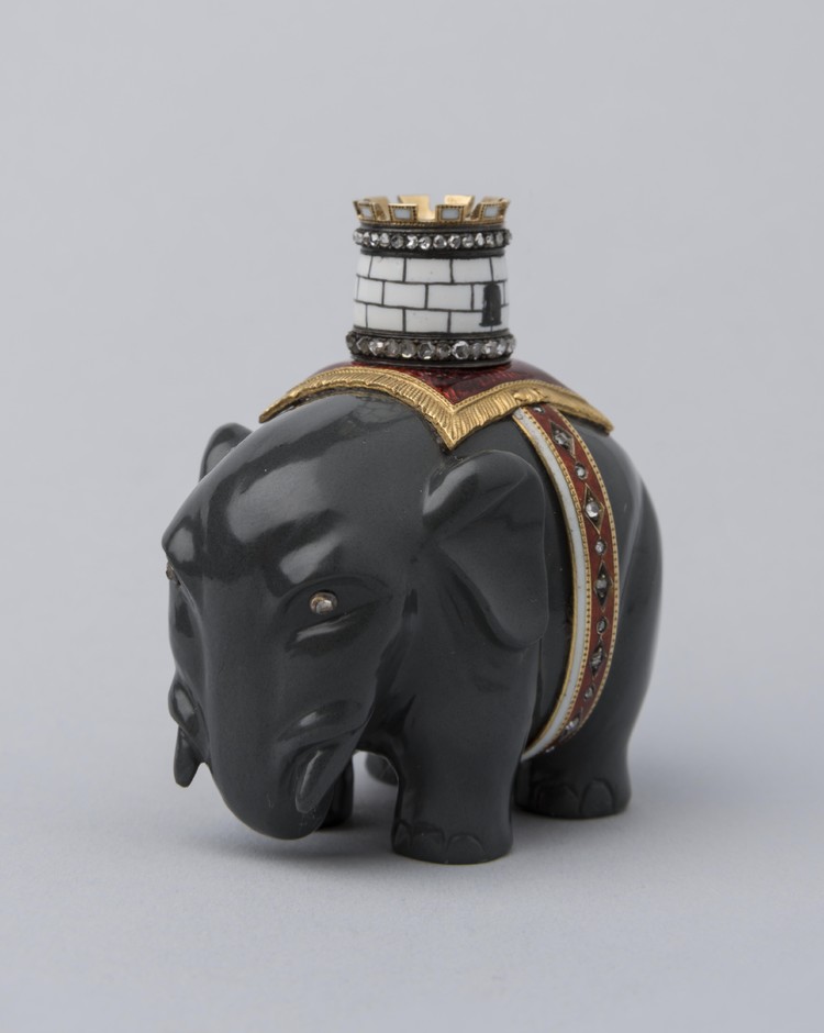 Elephant figurine with tower - фото, ракурс 2
